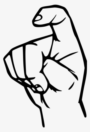 Sign Language X - Sign Language X Clip Art #3923020