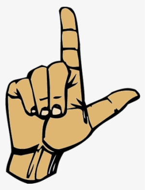 Enter Your Name Above And Then Press Go - L In Sign Language Drawing #3923338