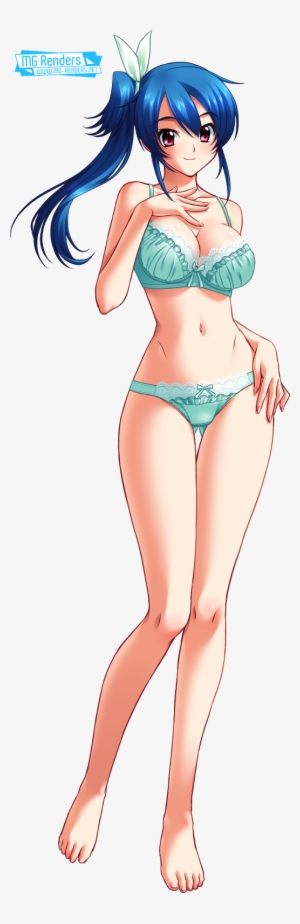 Anime Render Ecchi Transparent Background Barefoot - Long Hair #3923936