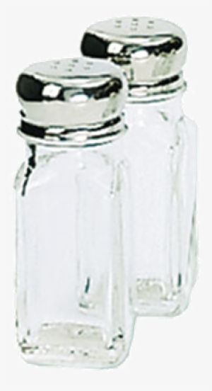 Adcraft Mushroom Top Salt/pepper Shakers, Glass/stainless #3924133