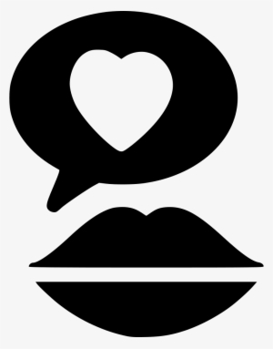 Lips Kiss Love Talk Comments - Heart #3924795