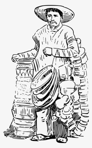 This Free Icons Png Design Of Mexican Basket Vendor #3924974