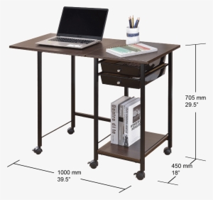 Foldable Student Desk W/2 Drawers - Shopping #3925239