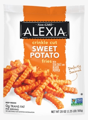 Crinkle Cut Sweet Potato Fries With Sea Salt & Black - Crinkle Cut Sweet Potato Fries #3925369