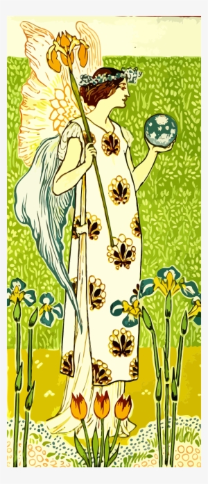 This Free Icons Png Design Of Floral Angel #3925579