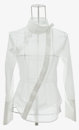 Chemise Femme Chic Voile Coton Blanc Eva Ken Okada - Blouse #3925887