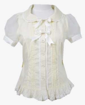 Yellow/mint Chess Storypastel Cute Lolita Blouse Sp130128 - Blouse #3926459