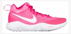 Women Pink/white Nike Zoom Rev Shoes - Nike Women Shoes Basketball 2017 #3926547