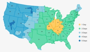 Estimated Ground Transit Times - Brigham City Ut Map #3927127