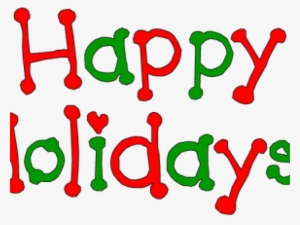 Holydays Clipart December - Wish You Happy Holidays Png #3928151