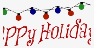 Happy Holidays Clipart - Animated Christmas Lights Gif #3928399