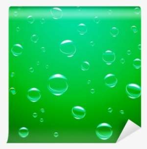 Bubble Green Gas Water Background Wall Mural • Pixers® - Water #3929940