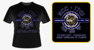 Uss Enterprise Ncc 1701 Commissioning T Shirt By Viperaviator - T Shirt Ncc 1701 D #3930245