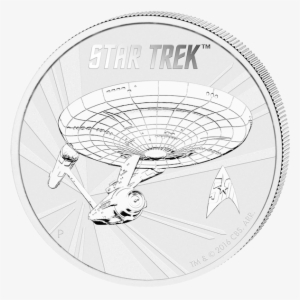 1 $ Star Trek, Uss Enterprise - 1 Ounce Silver Coin Star Trek #3930764