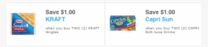 Kraft Just Release Two New Coupons That Pair Nicely - Capri Sun Fruit Punch Juice Drink 10 - 6 Oz Pouches #3931267