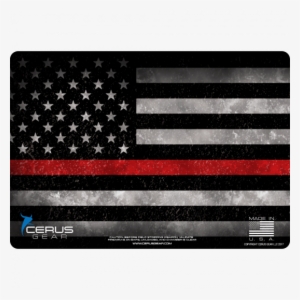 Firefighter Support Mat - Thin Blue Line Design #3931632