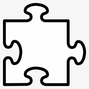 White Puzzle Piece - Puzzle Piece Template #3934338