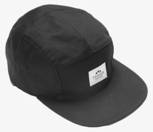 Full Logo Black 5 Panel Hat - Top Logo Snapback #3934735