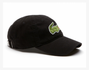 Big Croc Gabardine - Lacoste Men's Big Croc Gabardine Cap : Black #3935009