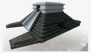 A Model Of A Game Ready Aztec Pyramid I'm Working On, - Roof #3936559