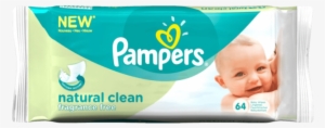 Pampers Sensitive Baby Wipes 64 Units 385 G - Pampers Baby Wipes Natural Clean #3937049