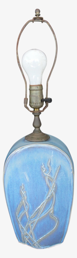 Light Blue Abstract Sailboat Lamp - Locket #3937305