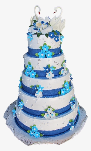 The Original Cake For Special Occasions - Blue Wedding Cake Transparent Png #3938067