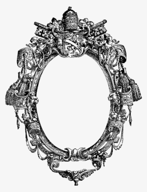 This Is A Beautifully Intricate Frame Graphic From - Antique Picture Frames Design #3938371