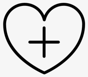 Heart With Plus Symbol Vector - Mais Simbolo De Png #3941048