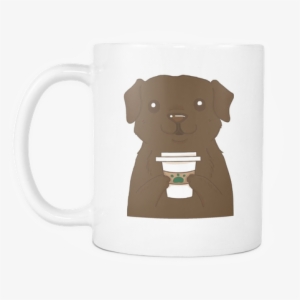Chocolate Labrador Retriever Drink Coffee Cool Mug, - Dog #3941365