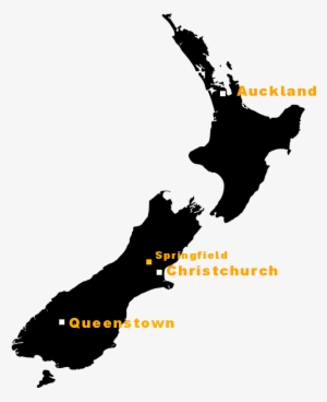 Map Of New Zealand - Queenstown On New Zealand Map #3941366