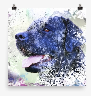 Black Lab Abstract Painting Labrador Retriever Dog - Labrador Retriever #3941555