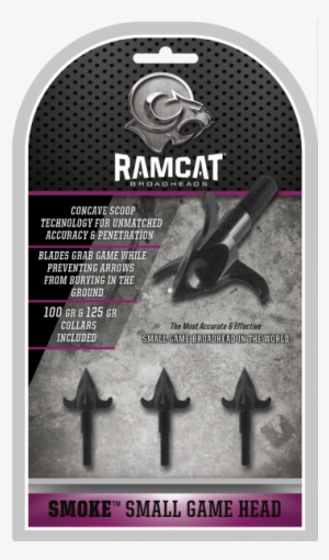 Small Game Heads - Ramcat Broadhead 125 Grain, 3-pack, Silver #3941685
