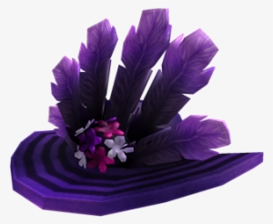 Purple Derby Hat - Artificial Flower #3942830
