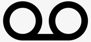 There Is A Flat, Horizontal Line At The Bottom Of The - Voicemail Icon Png #3943161