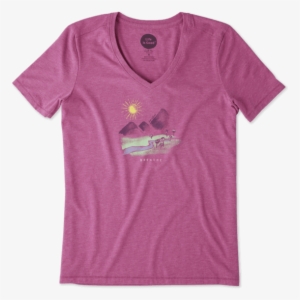Women's Breathe In The Landscape Cool Vee - Shirt #3943729 Women's Breathe In The Landscape Cool Vee - Shirt #3943729