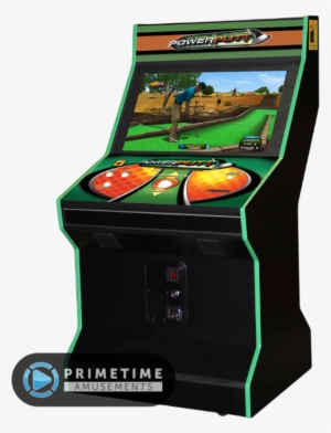 Powerputt Golf Arcade Game With 32" Lcd #3944612