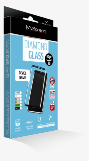 Tempered Glass Myscreen Diamond Edge 3d Iphone X Black - Myscreen Protector #3945965