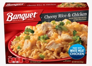 Cheesy Rice & Chicken - Banquet Salisbury Steak, Mega Meal - 15.25 Oz #3946145