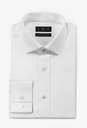 White Shirt - Custom Wedding Tuxedo - White French Cuff Linen Shirt #3946268
