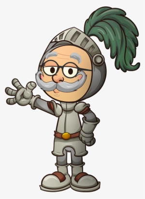 Clip Art Freeuse Knight Fencing Ltd Garden - Cartoon Knight #3946338