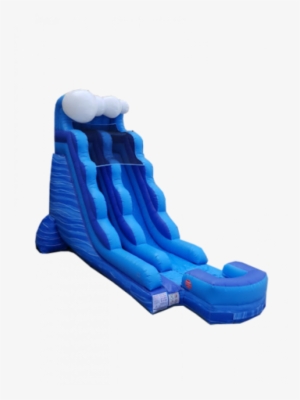 15' Blue Rush Waterslide - Water #3946454