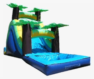 Tropical Waterslide - Inflatable #3946596