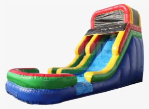 Rainbow & Pool Waterslide - Water Slide #3946958