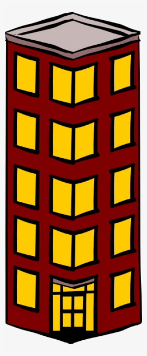 Tall Building Clipart 3 By Jeffrey - Block Of Flats Clipart #3947403