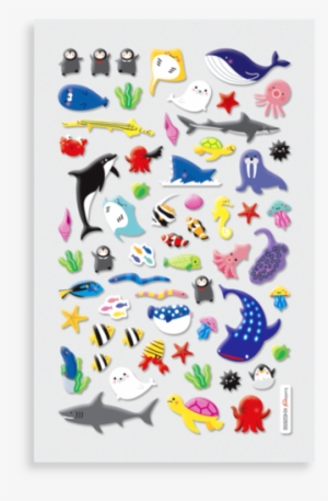 Itsy Bitsy Super Cute Stickers - Itsy Bitsy Stickers Under The Sea #3947536