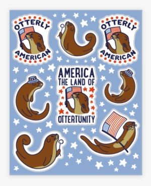 Otterly American Sticker/decal Sheet - Poster #3947642