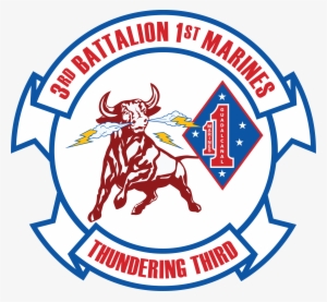 3rd Battalion 1st Marine Regiment Of United States - 3rd Battalion 1st Marines Logo #3947989