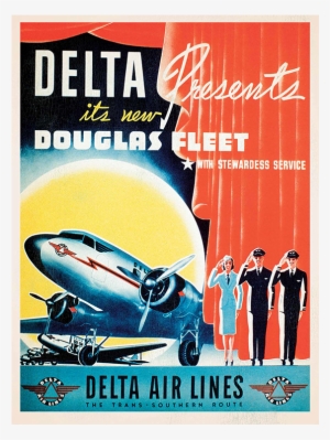 Poster-delta Douglas Fleet - Vintage Travel Posters Delta #3948076