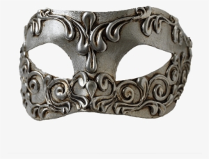 Colombina Silver Handmade Venetian Mask - Smiffys Colombina Silver Mask #3948190